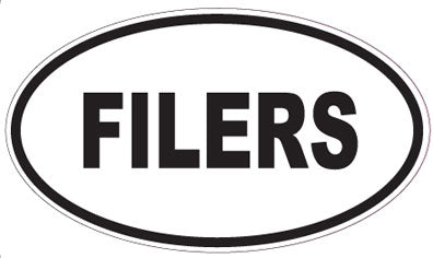 FILERS - Oval Sticker