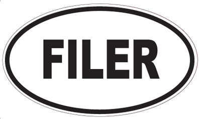 FILER - Oval Magnet