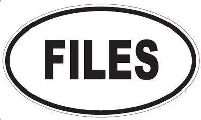 FILES - Oval Sticker