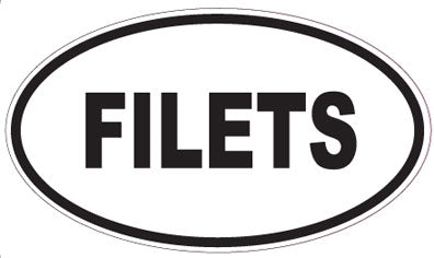 FILETS - Oval Sticker