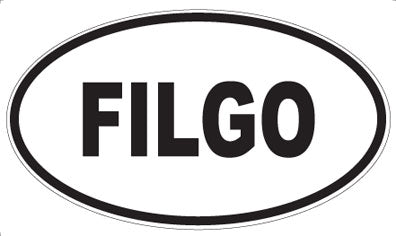 FILGO - Oval Sticker