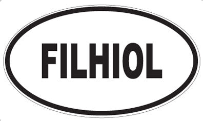 FILHIOL - Oval Sticker