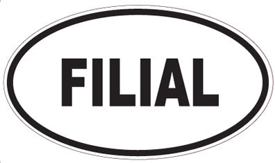 FILIAL - Oval Sticker