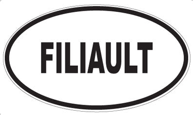FILIAULT - Oval Sticker