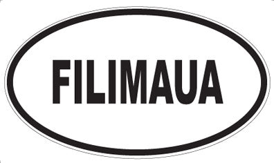 FILIMAUA - Oval Sticker