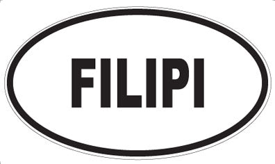 FILIPI - Oval Sticker
