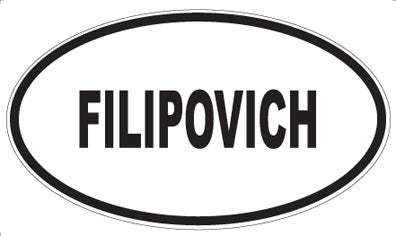 FILIPOVICH - Oval Magnet