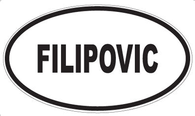 FILIPOVIC - Oval Magnet