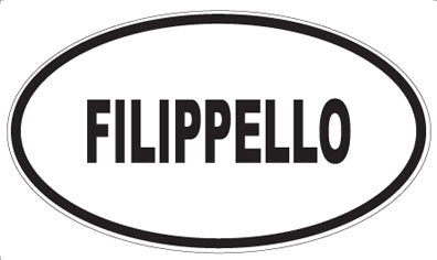 FILIPPELLO - Oval Sticker