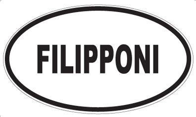 FILIPPONI - Oval Sticker