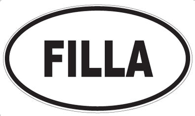 FILLA - Oval Sticker