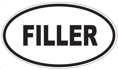 FILLER - Oval Sticker