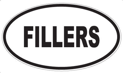 FILLERS - Oval Sticker