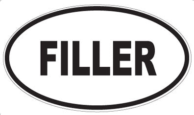 FILLER - Oval Magnet