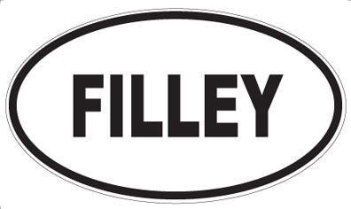 FILLEY - Oval Sticker
