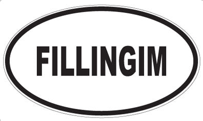 FILLINGIM - Oval Sticker