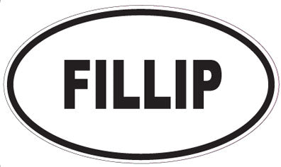 FILLIP - Oval Sticker