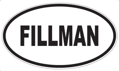 FILLMAN - Oval Magnet