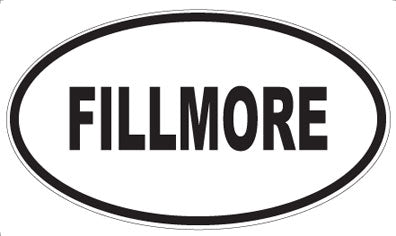 FILLMORE - Oval Sticker