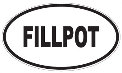 FILLPOT - Oval Sticker