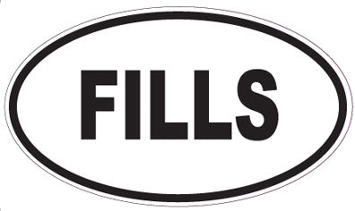 FILLS - Oval Sticker