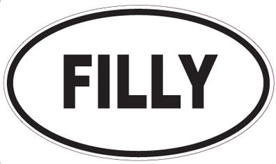 FILLY - Oval Sticker