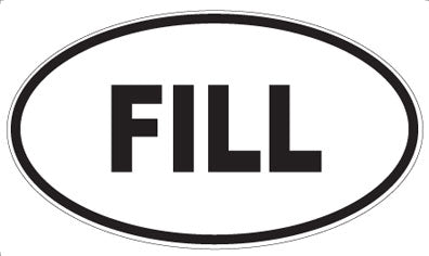 FILL - Oval Magnet