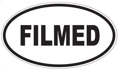 FILMED - Oval Sticker