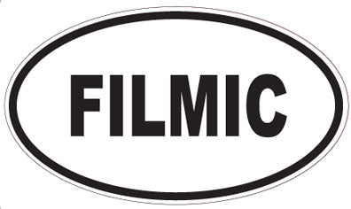 FILMIC - Oval Sticker