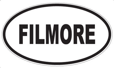 FILMORE - Oval Magnet