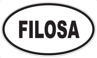 FILOSA - Oval Sticker