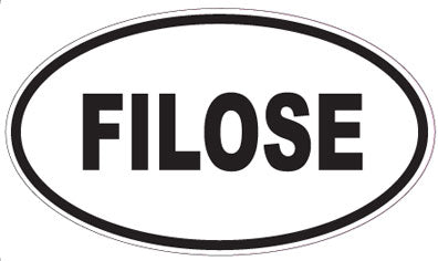 FILOSE - Oval Sticker