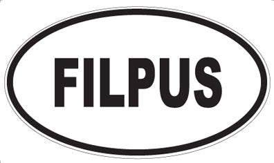 FILPUS - Oval Sticker