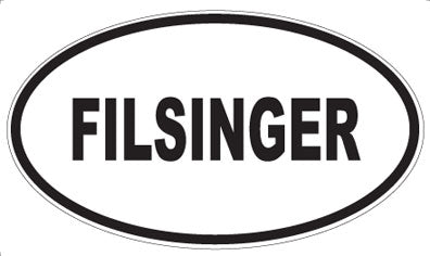 FILSINGER - Oval Sticker