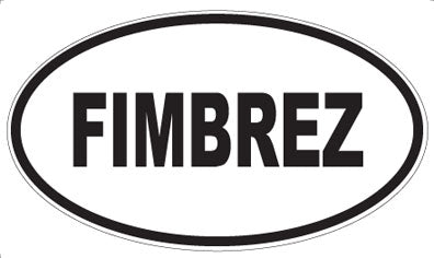 FIMBREZ - Oval Sticker