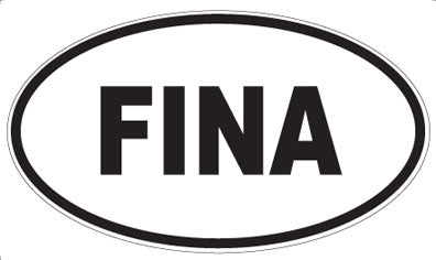 FINA - Oval Sticker