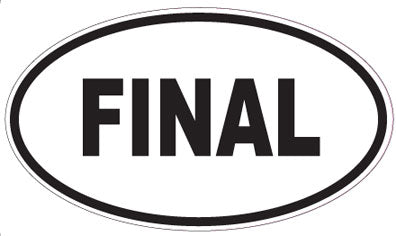 FINAL - Oval Sticker