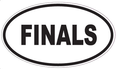 FINALS - Oval Sticker