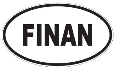 FINAN - Oval Sticker