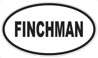 FINCHMAN - Oval Sticker