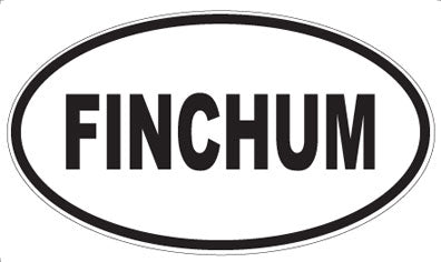 FINCHUM - Oval Sticker