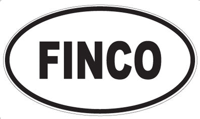 FINCO - Oval Sticker
