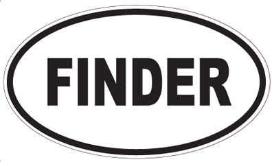 FINDER - Oval Sticker