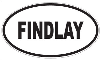 FINDLAY - Oval Sticker
