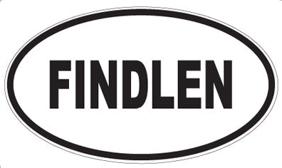 FINDLEN - Oval Sticker