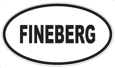 FINEBERG - Oval Sticker