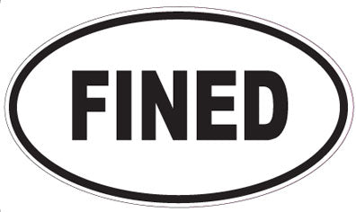 FINED - Oval Magnet