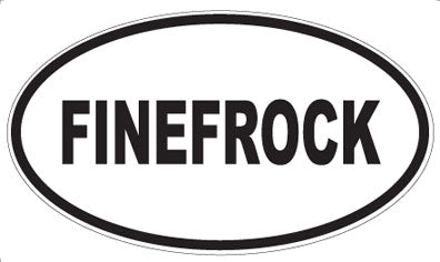 FINEFROCK - Oval Sticker