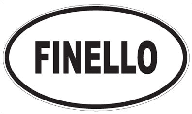 FINELLO - Oval Sticker