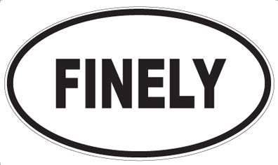 FINELY - Oval Magnet